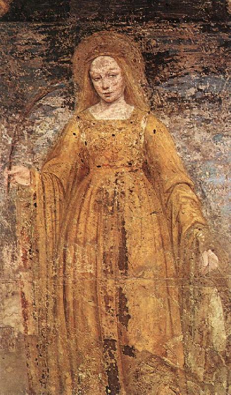 BORGOGNONE, Ambrogio St Catherine of Alexandria fd France oil painting art